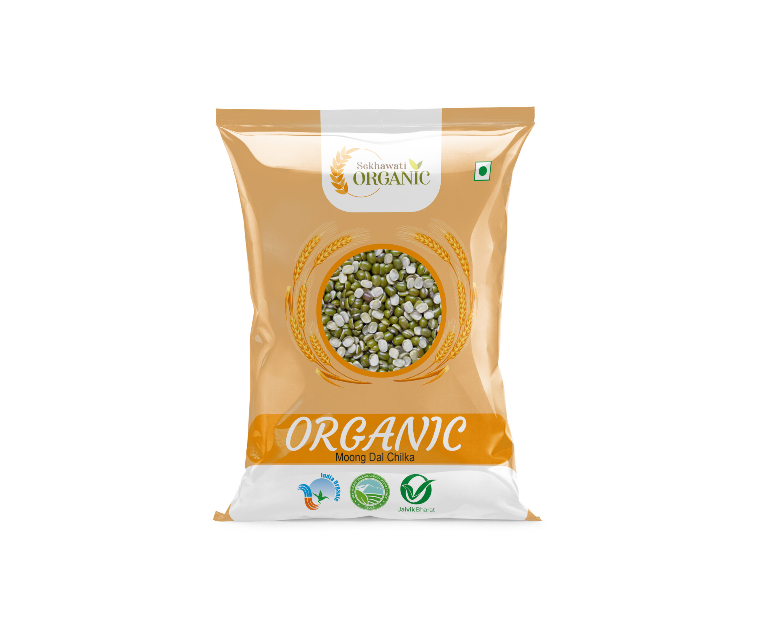 Organic Moong Dal Chilka 500g - Sekhawati Organic